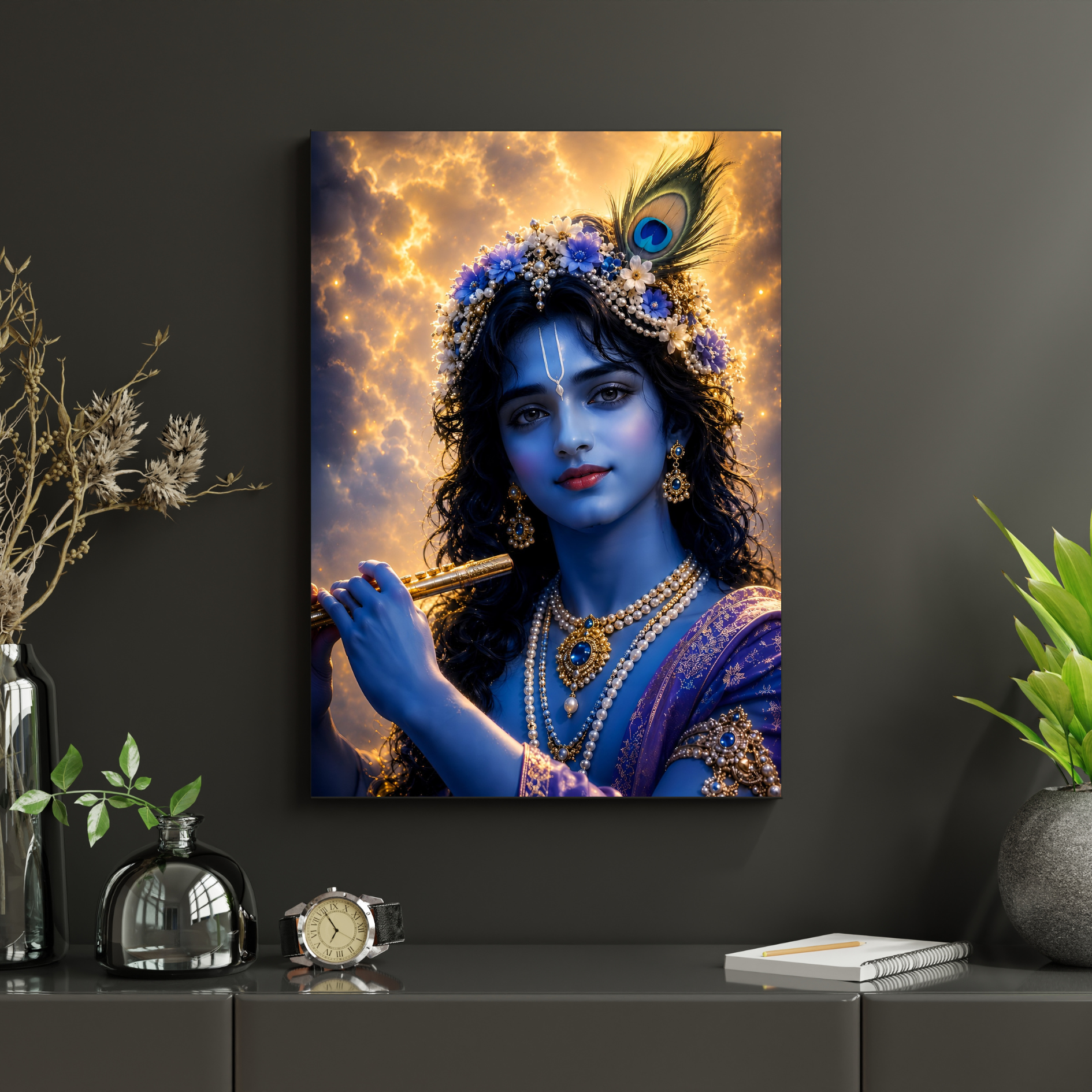 Little Krishna Divine Wall Poster – Premium Matte Print