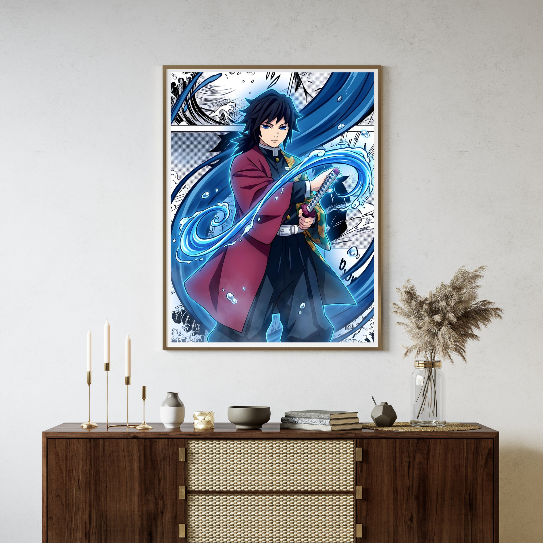 Water Breathing Swordsman Wall Poster