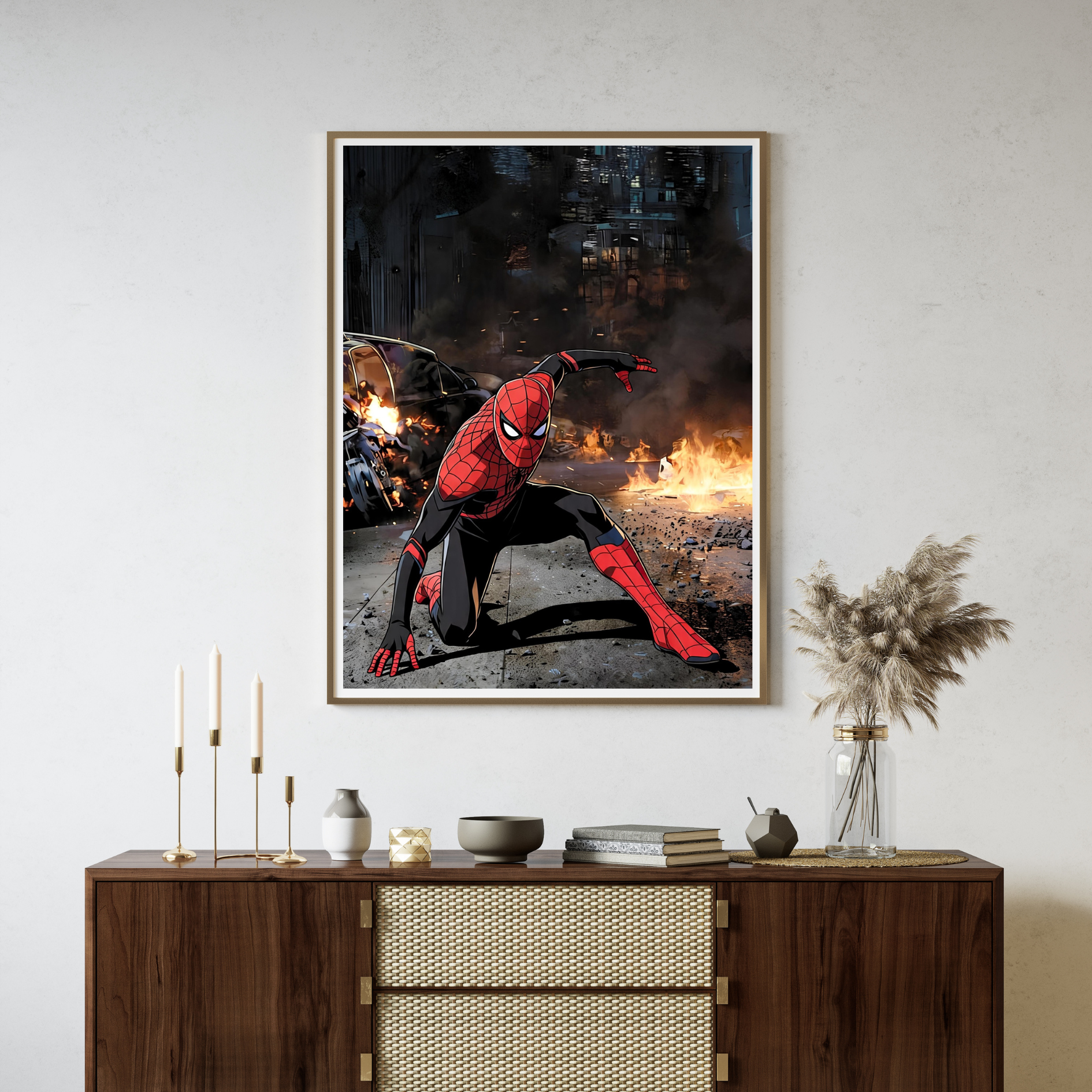 Inferno Strike Spider Wall Poster
