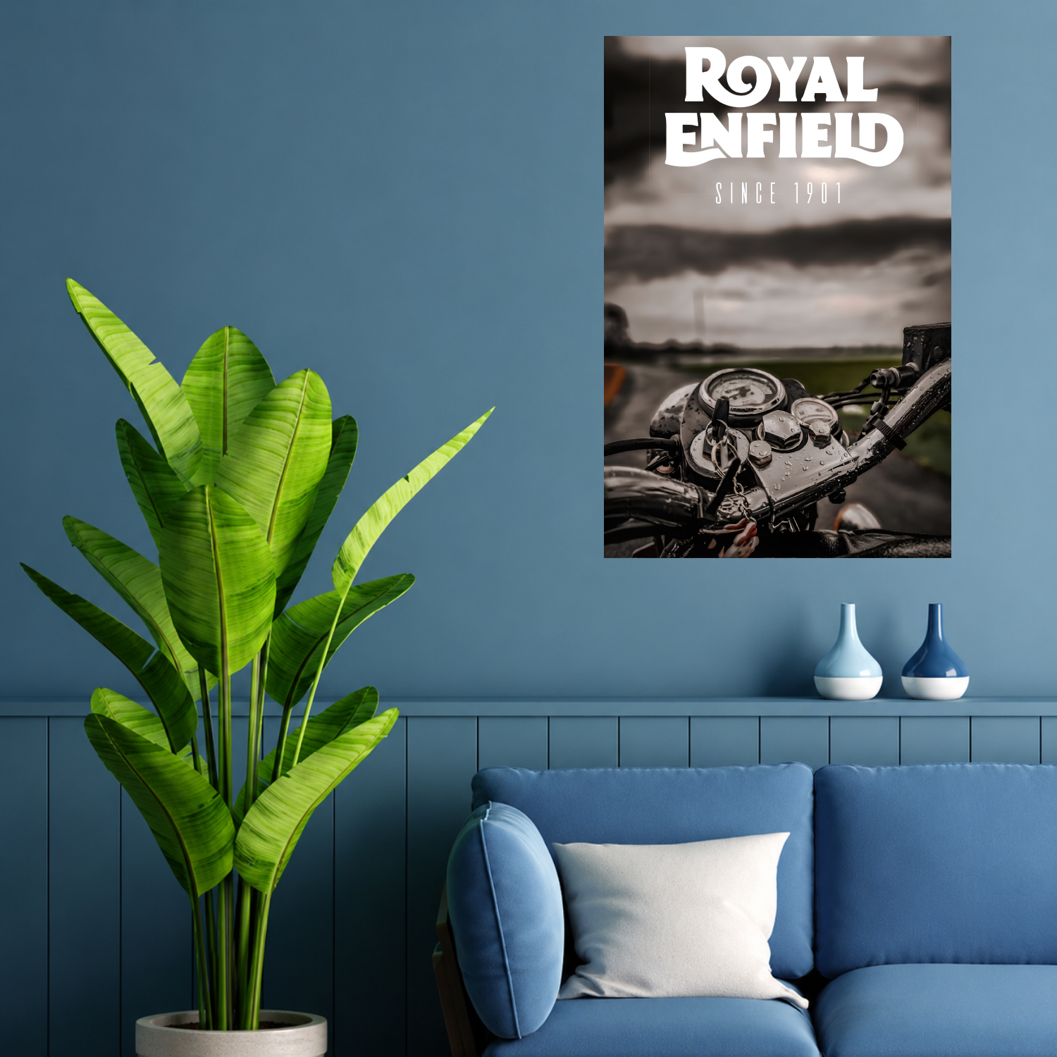 Royal Enfield Since 1901 Vintage Motorcycle Wall Art Poster