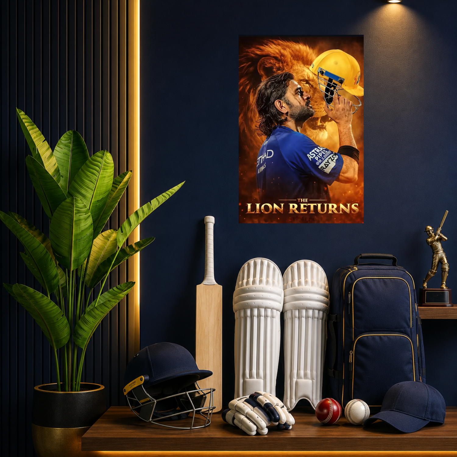 The Finisher (Dhoni) Wall Poster
