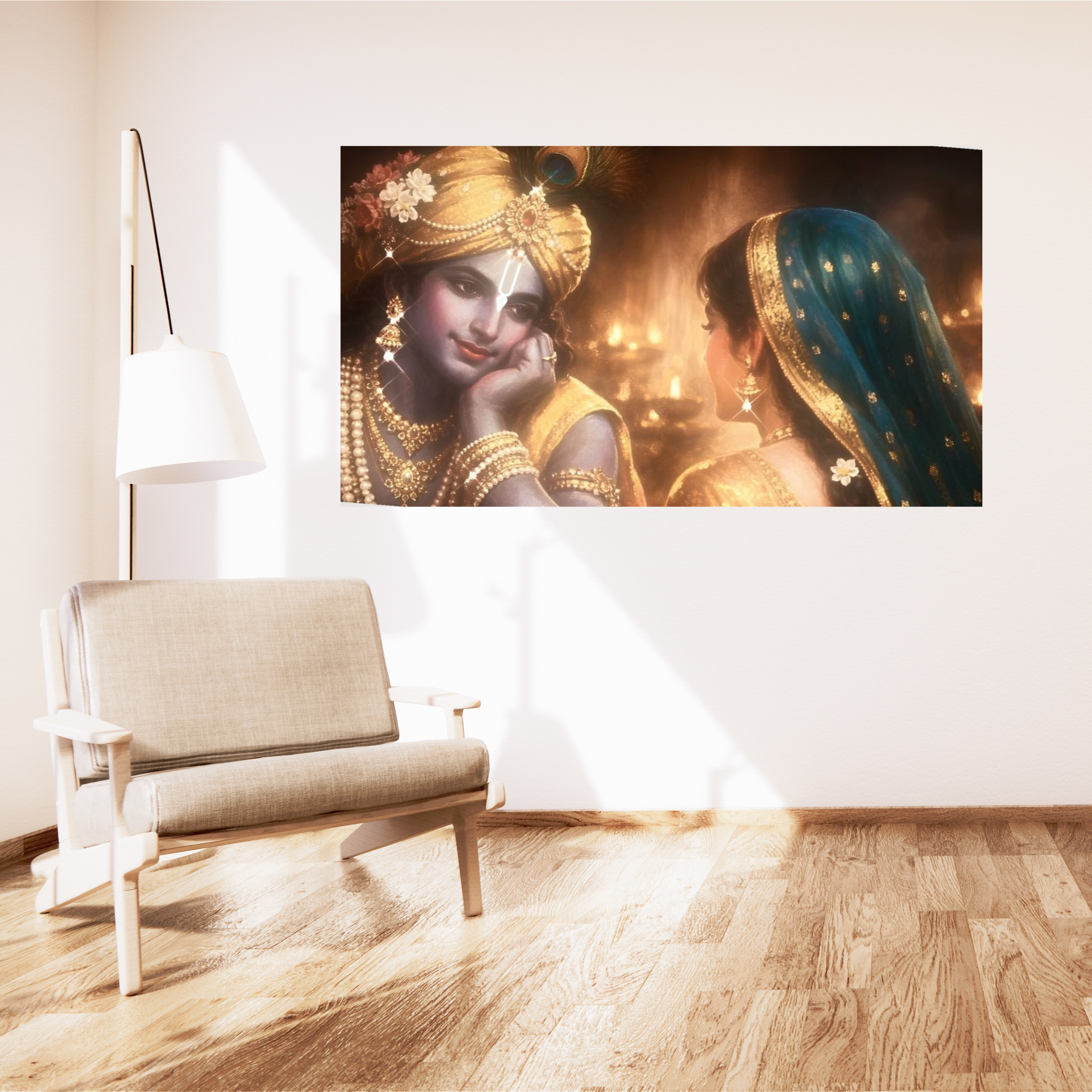 Radha Krishna – 3 Piece Split Wall Poster