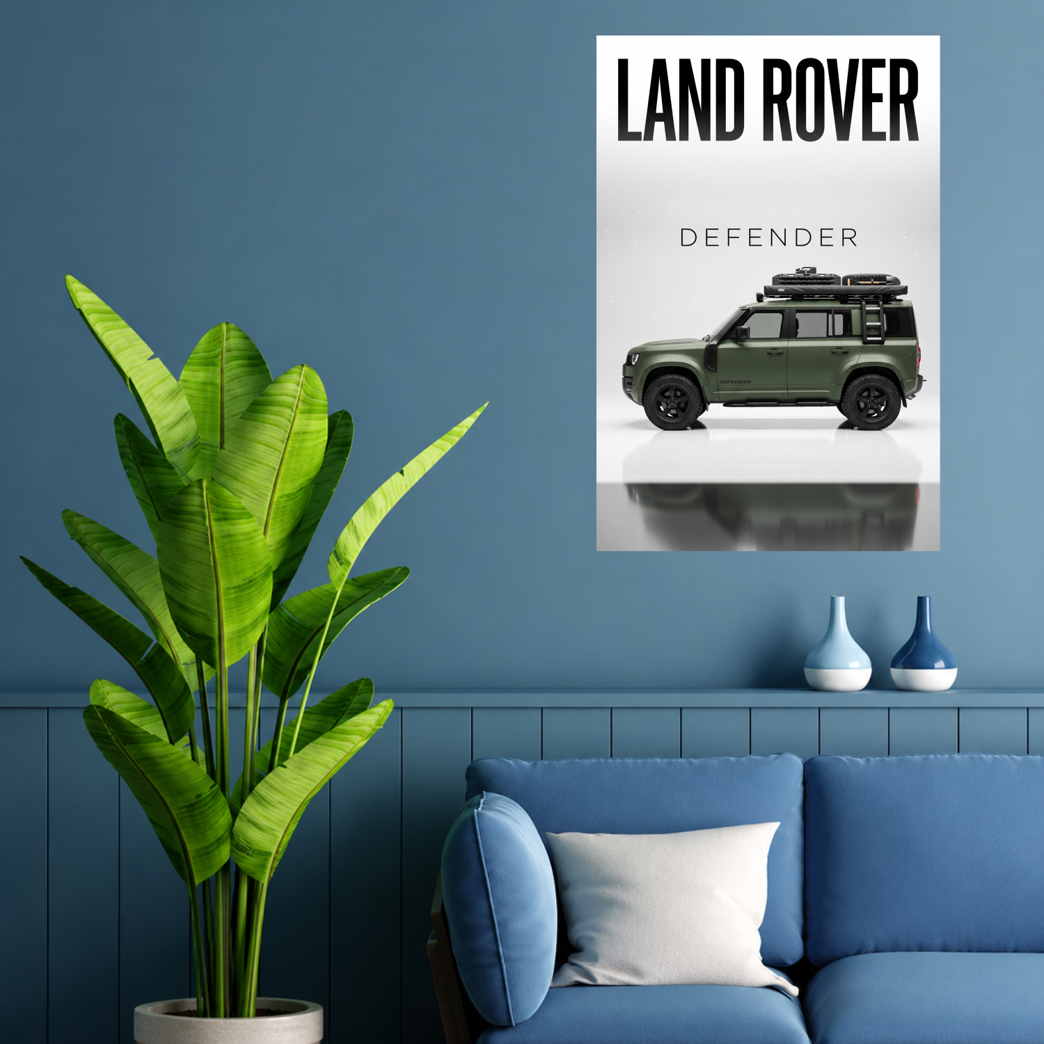 Land Rover Defender Minimalist Premium Car Poster