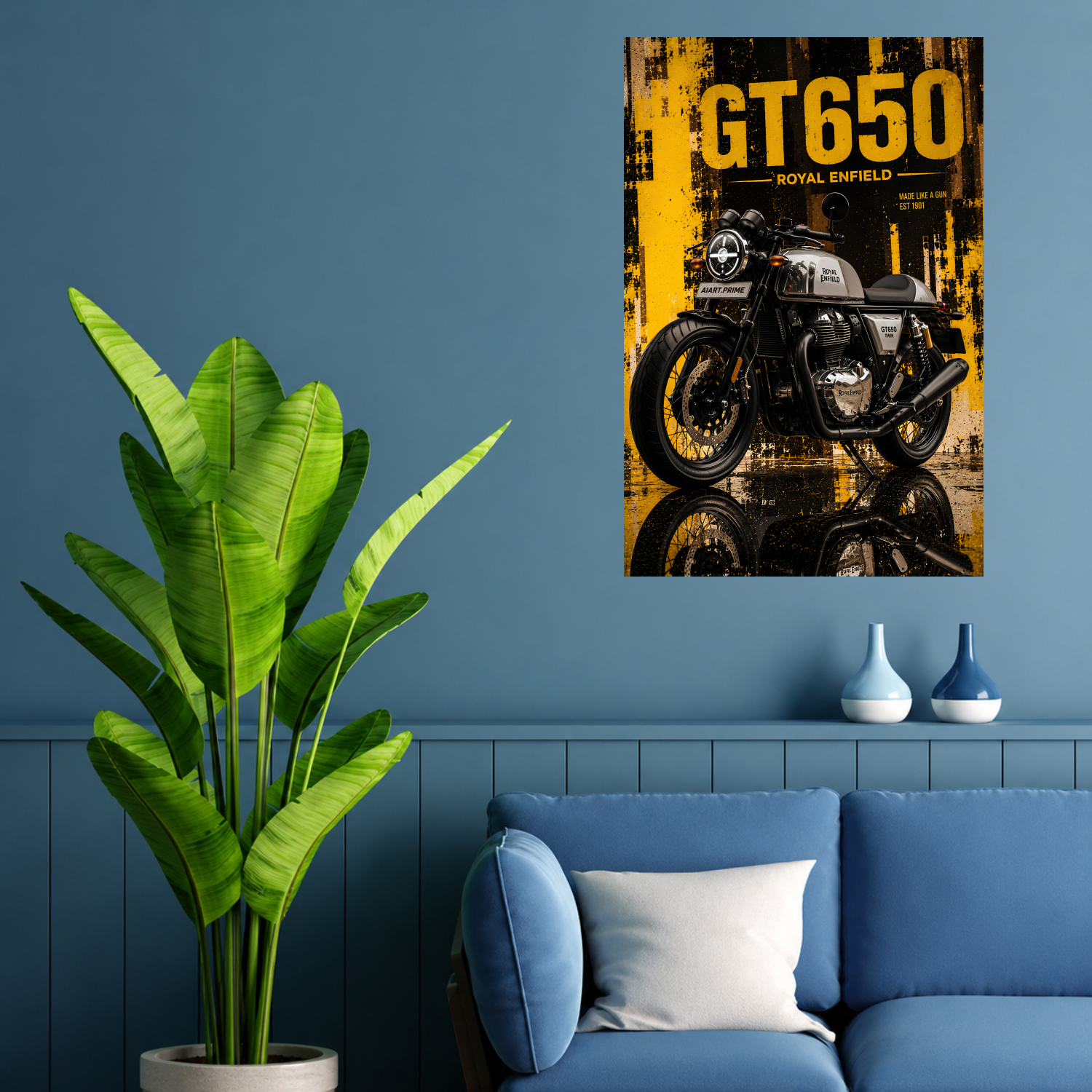 Royal Enfield GT 650 Retro Racer Poster