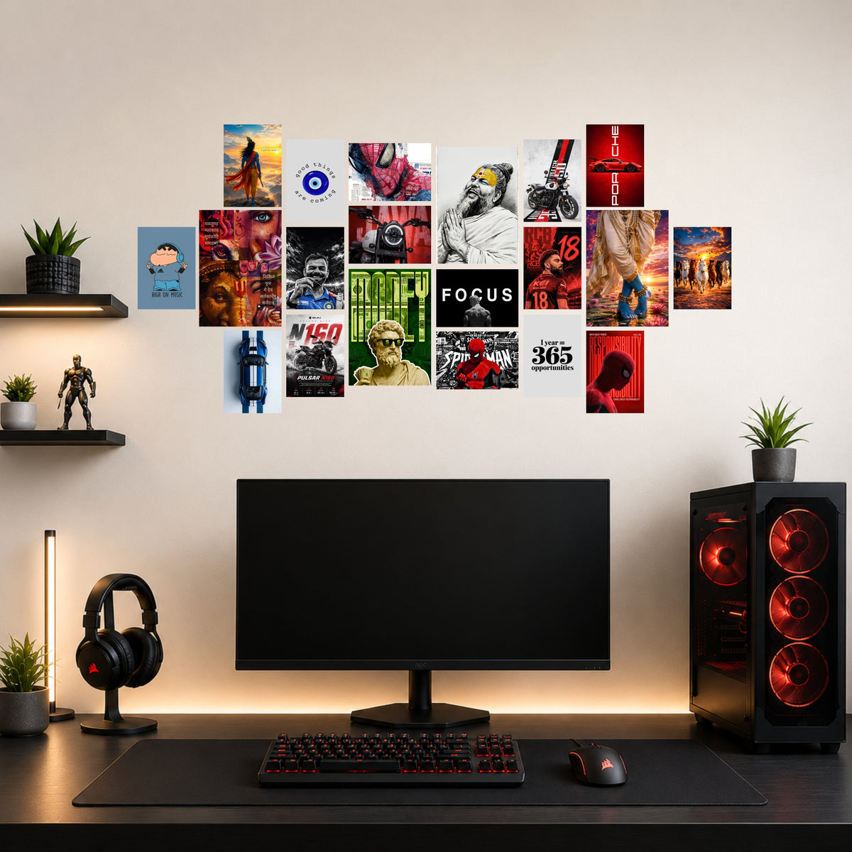 Mix Posters Combo Pack - 20pcs A4 & A5 Posters Mix