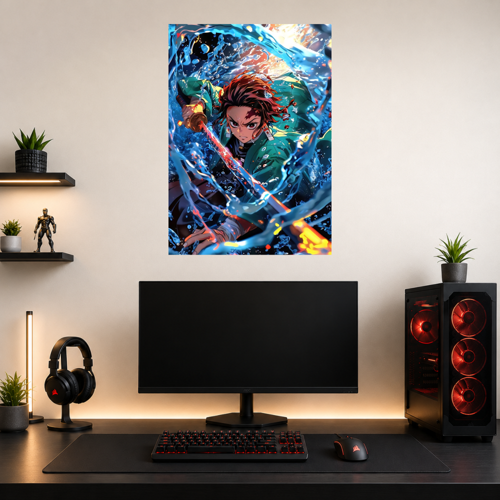 Tanjiro Kamado – Water Breathing Anime Wall Poster