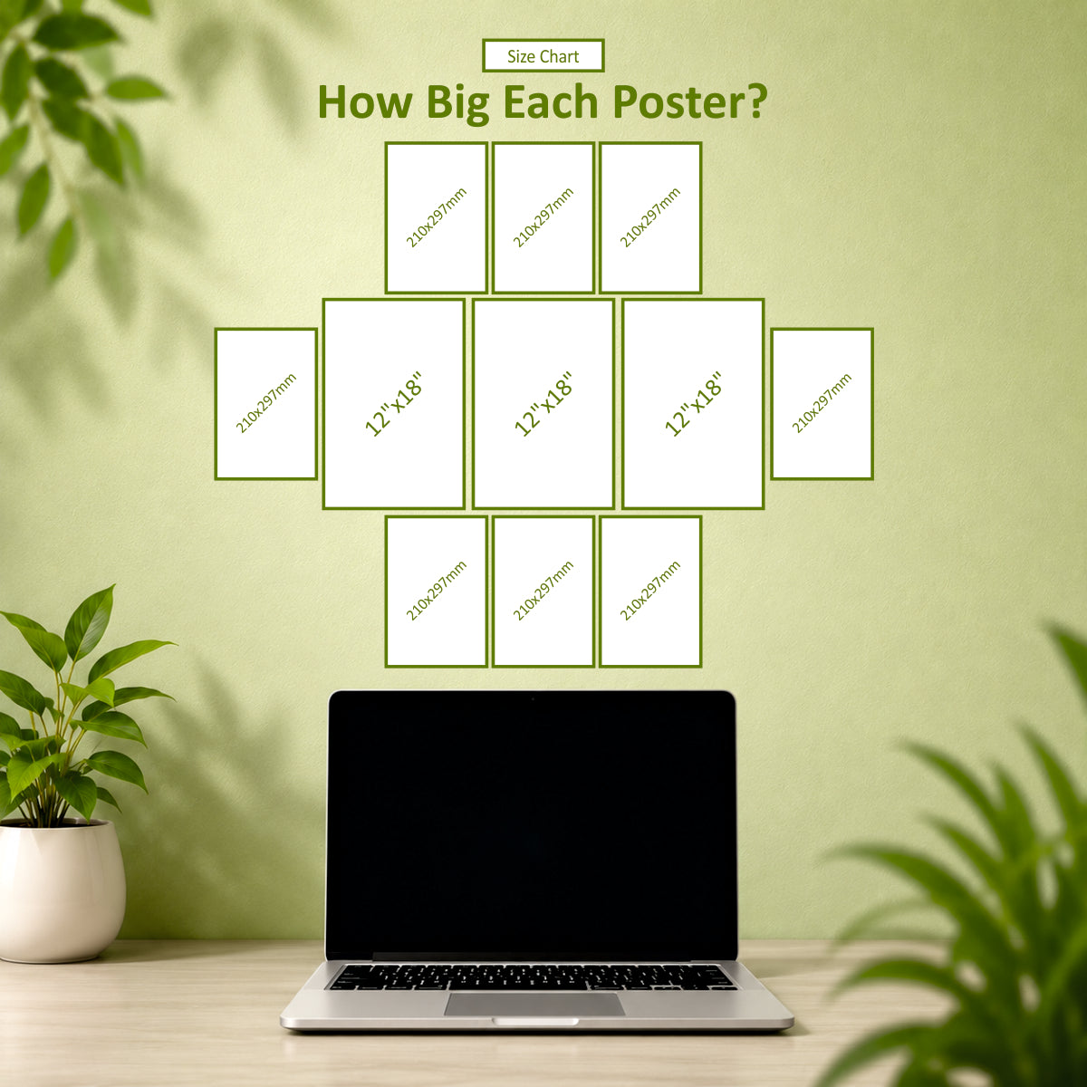 Spiritual Combo Pack - 11pcs 12"x18" & A4 Posters Mix