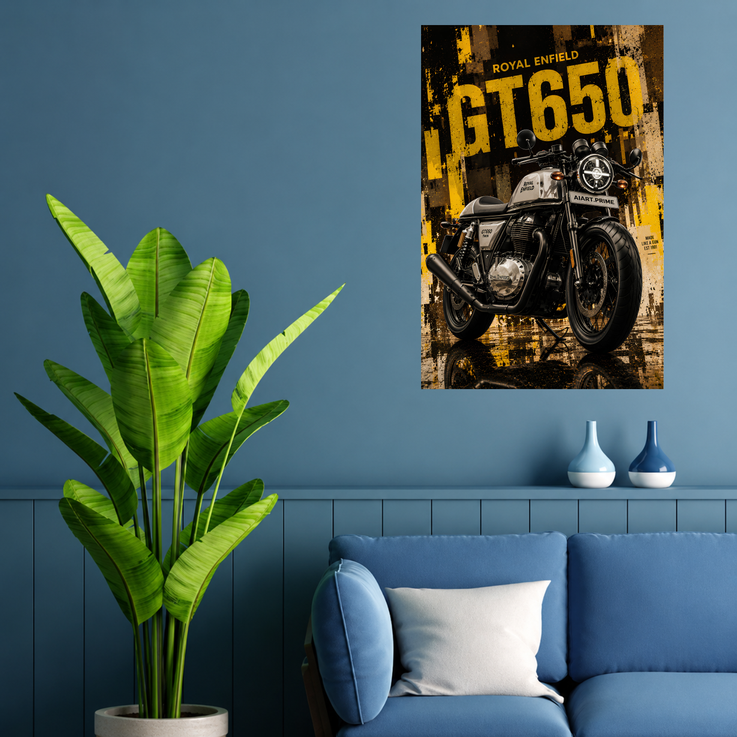 Royal Enfield GT 650 Shadow Gold Poster