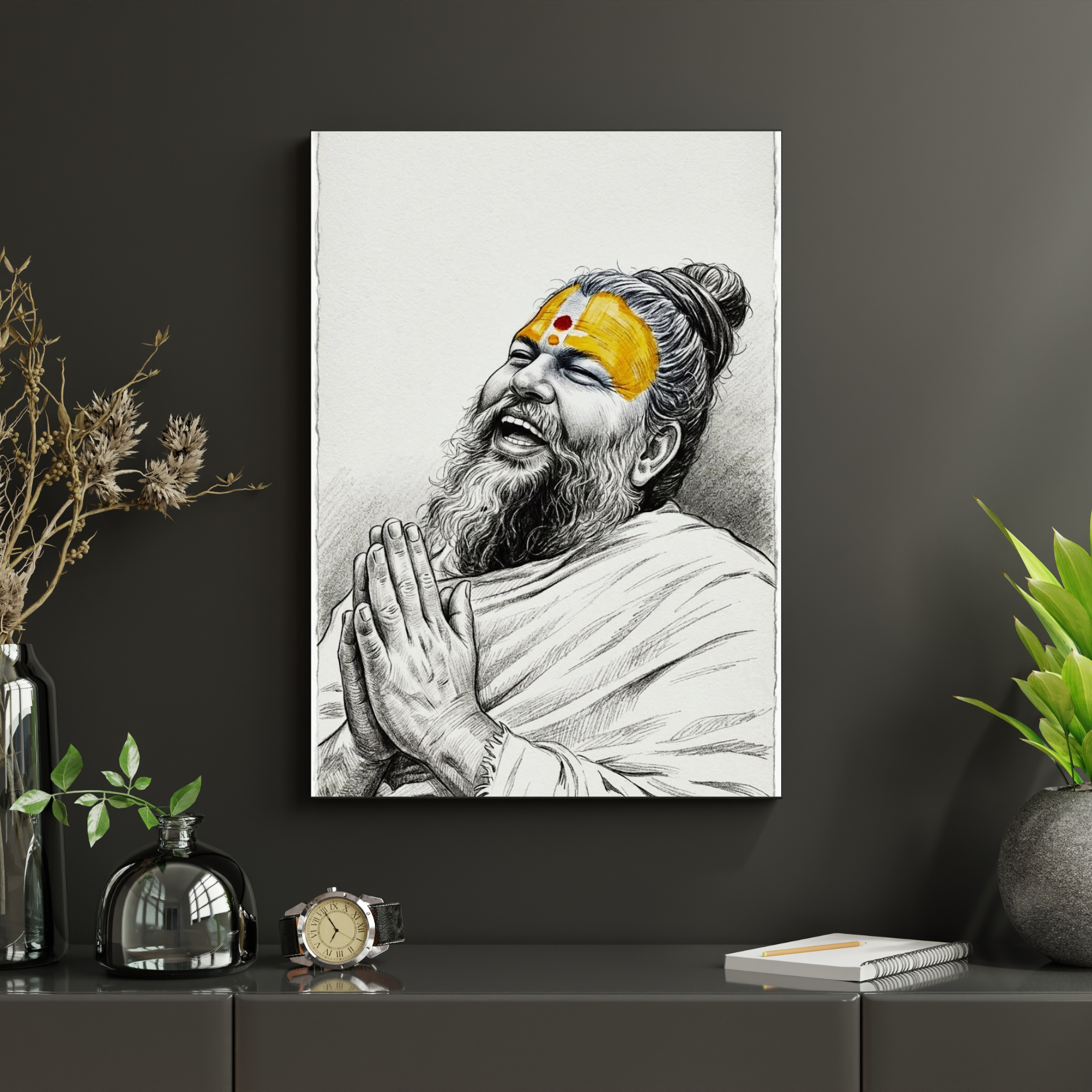The Laughing Premanand Ji Maharaj Premium Poster
