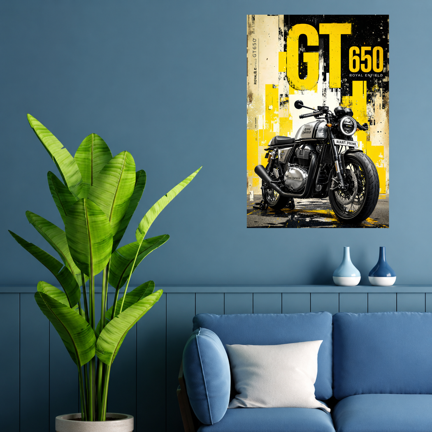 Royal Enfield Continental GT 650 Yellow Edition Poster