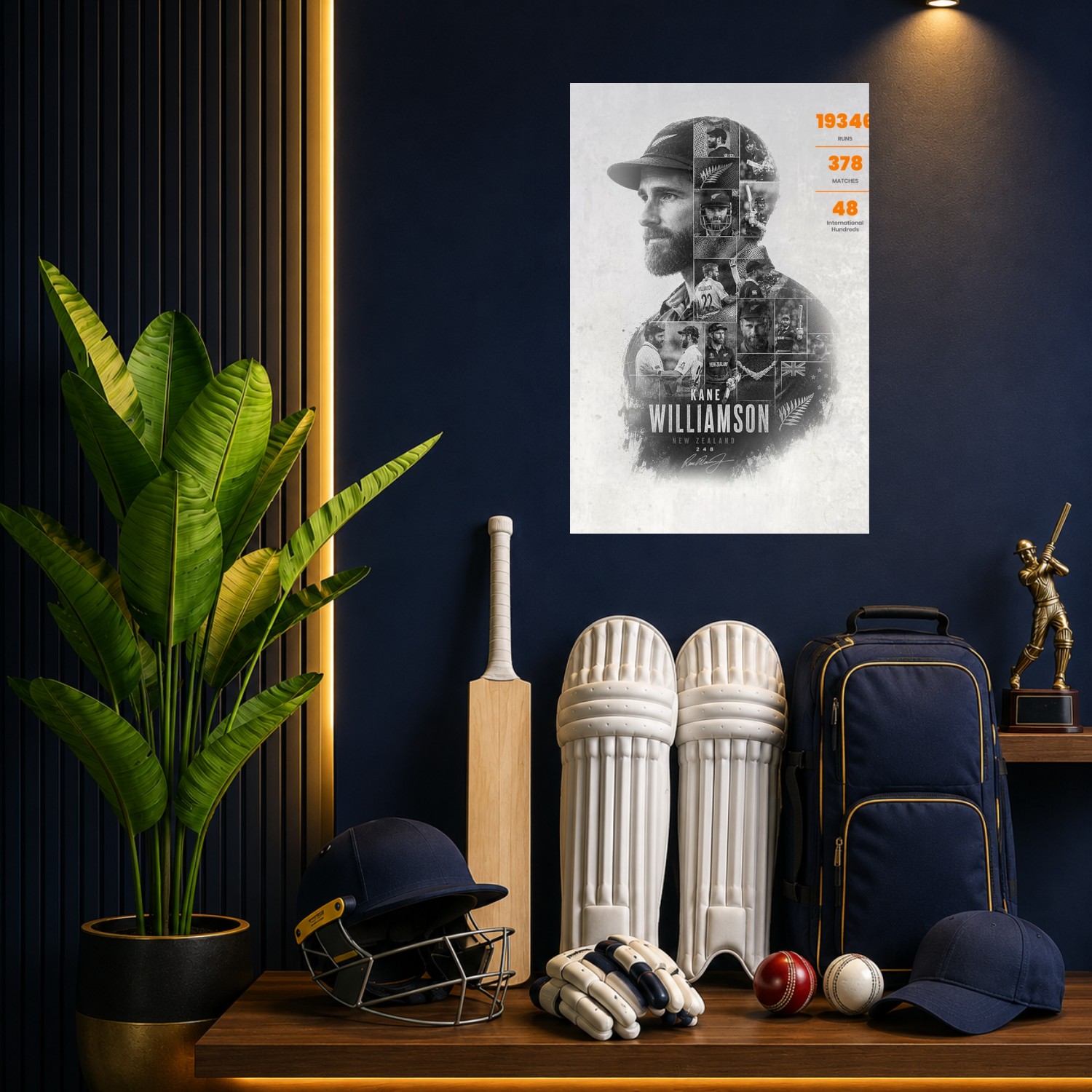 The Gentleman of Cricket Wall Poster