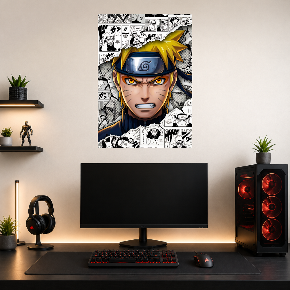 Naruto Uzumaki – Never Give Up Wall Poster