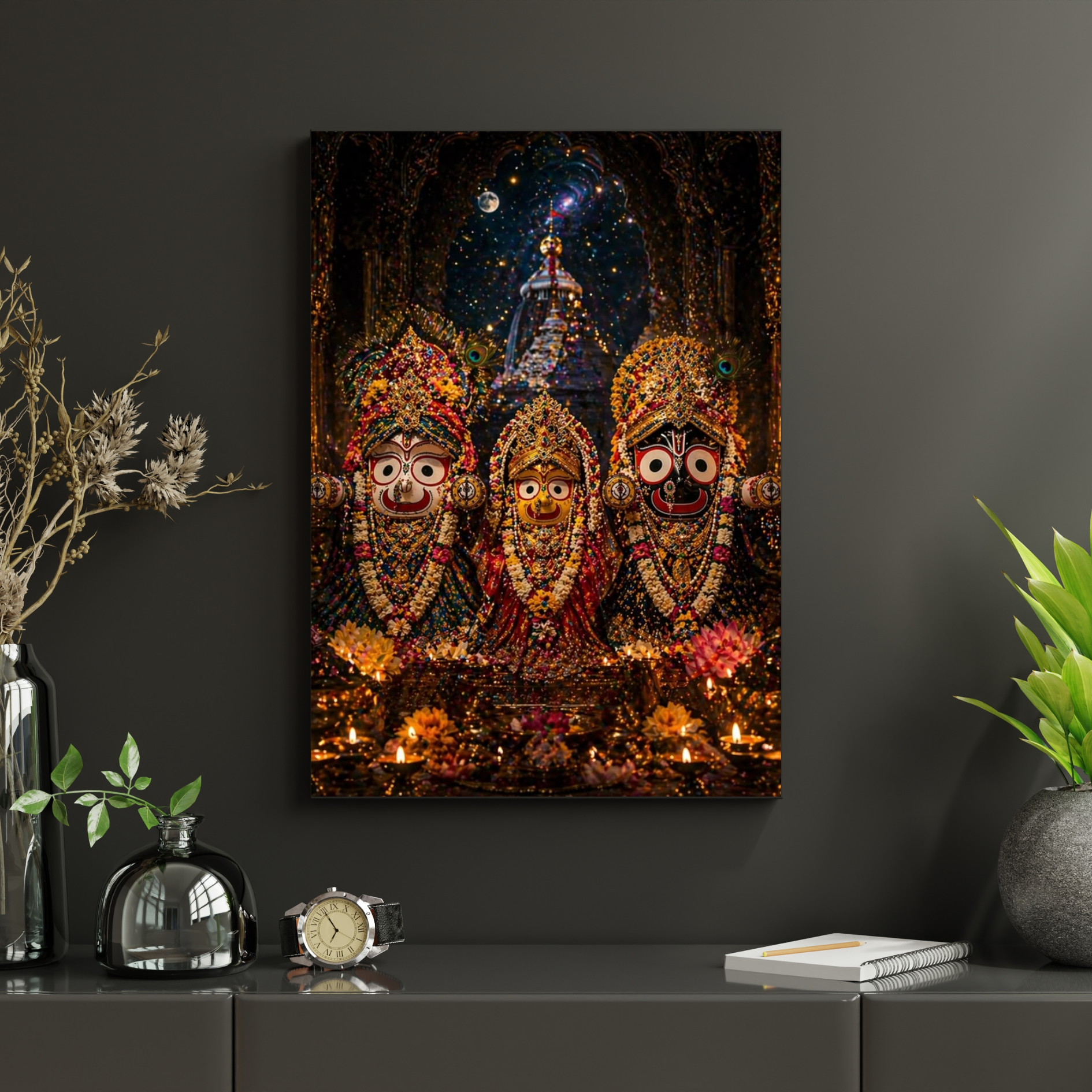 Jagannath, Balabhadra & Subhadra Premium Wall Poster