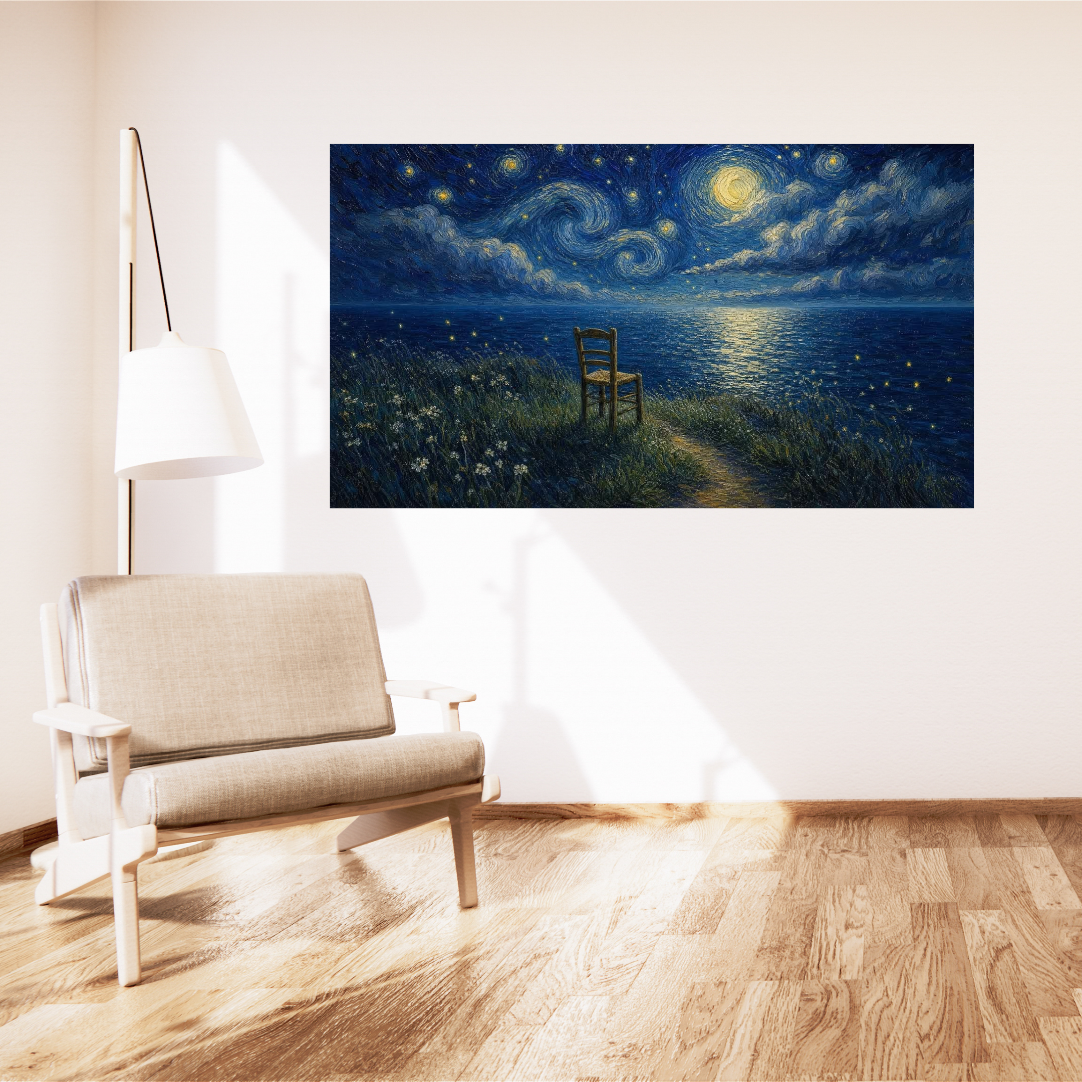 Starry Night – 3 Piece Split Wall Poster