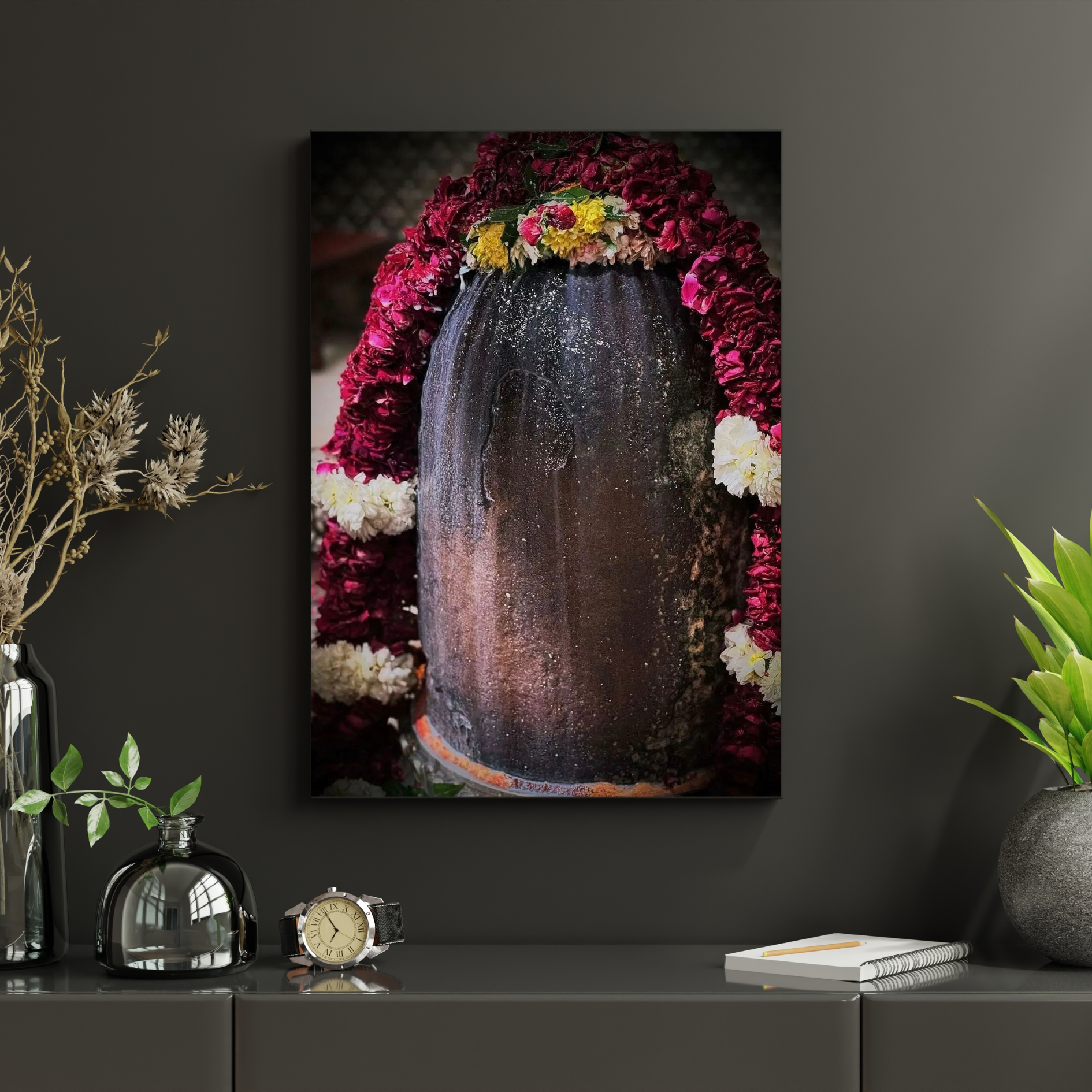 Mahakal Raja Abhishek Premium Poster l Shivling Poster