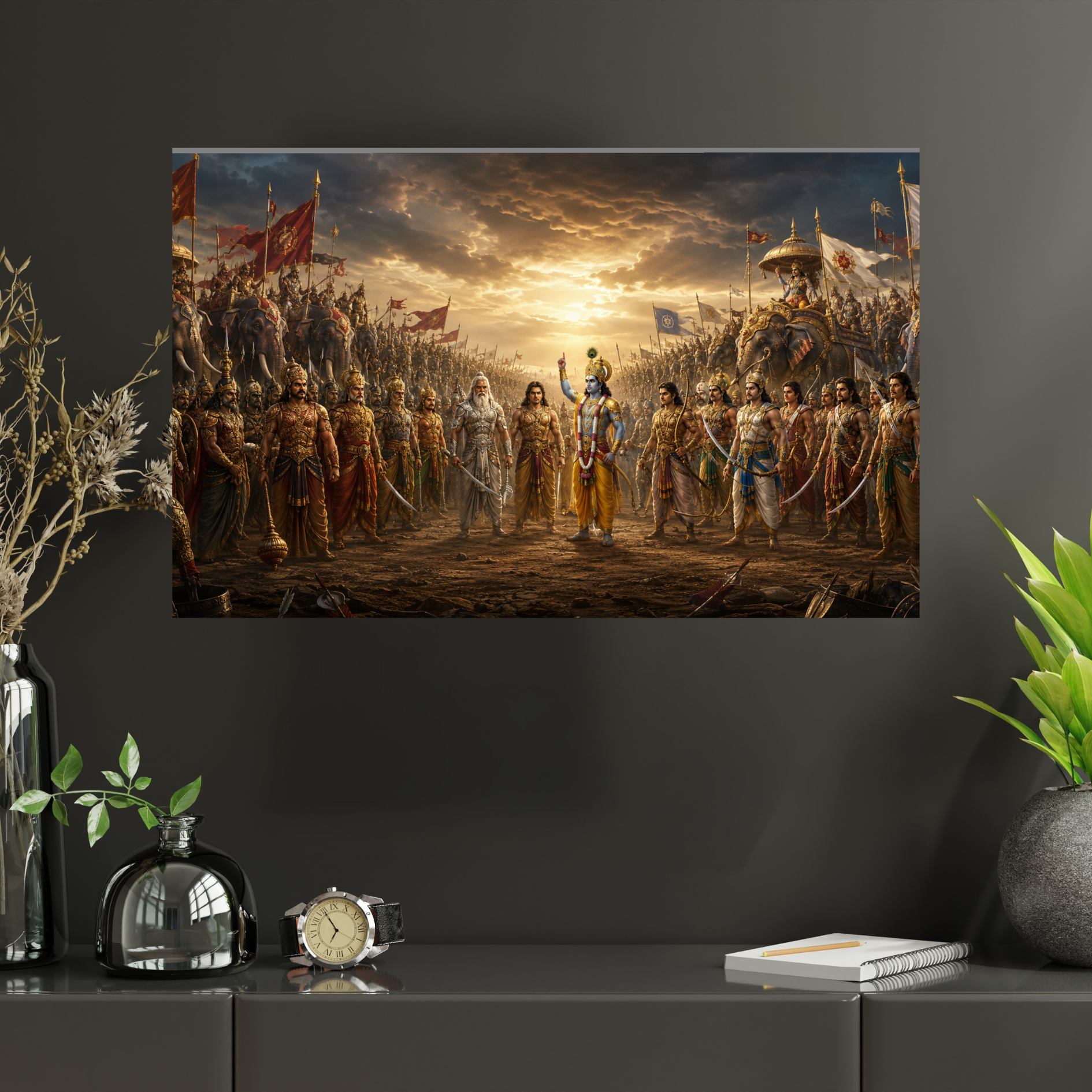 Kurukshetra Battlefield of Dharma Wall Poster