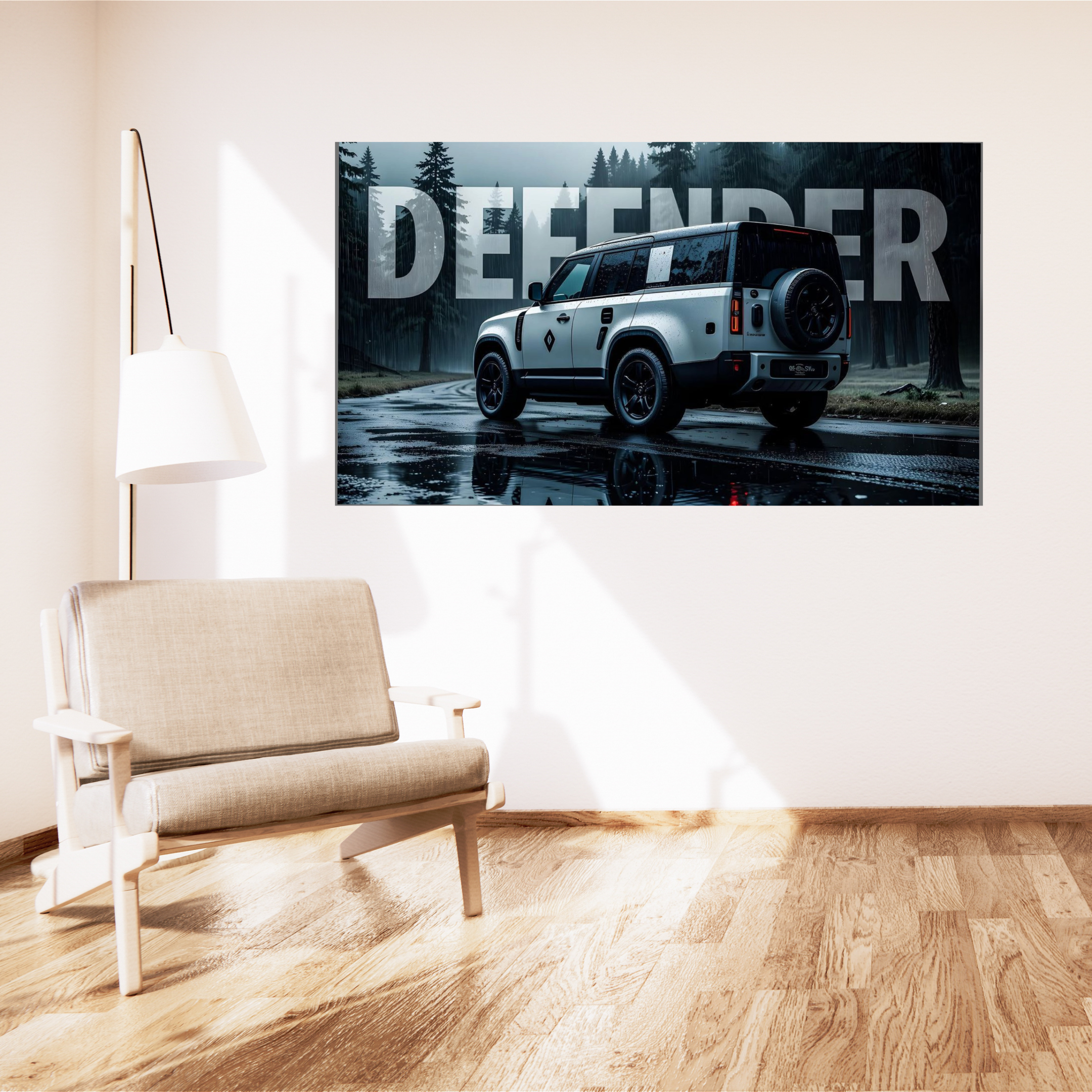 Defender Car – 3 Piece Split Wall Poster