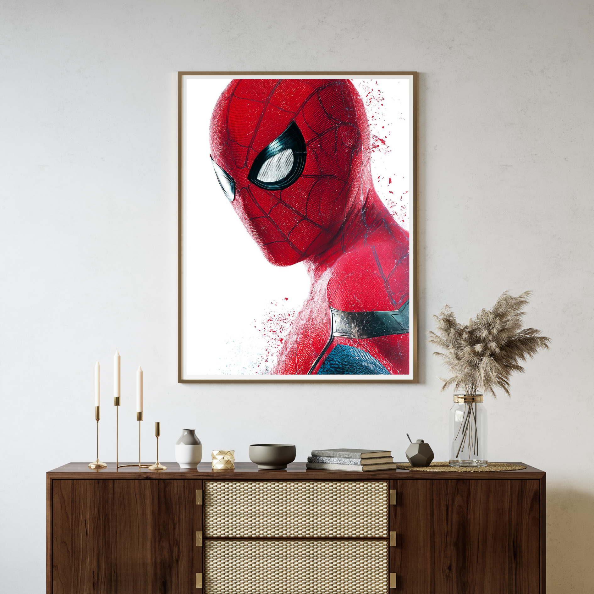 Crimson Reflection Wall Poster