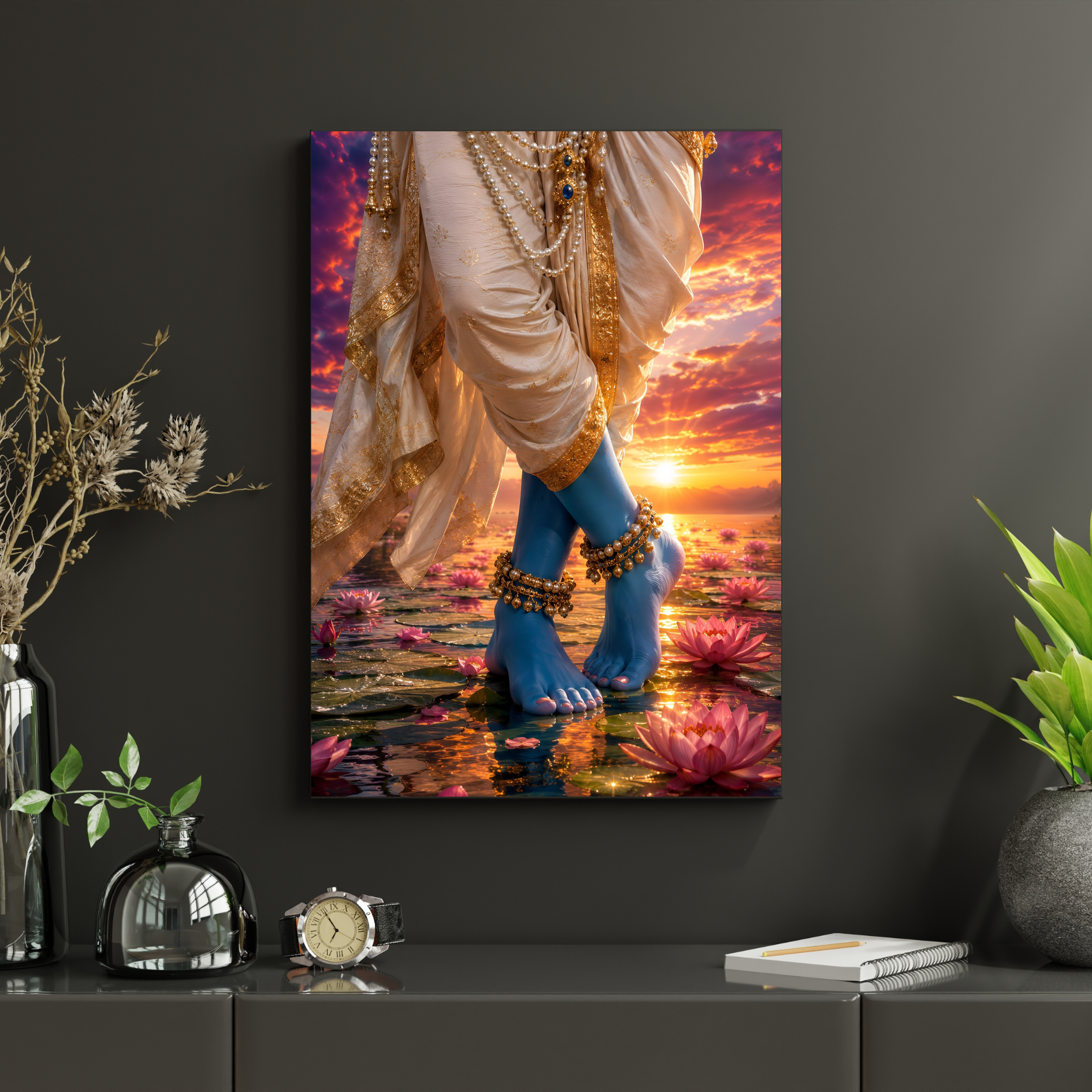 Krishna Charan Kamal Wall Poster