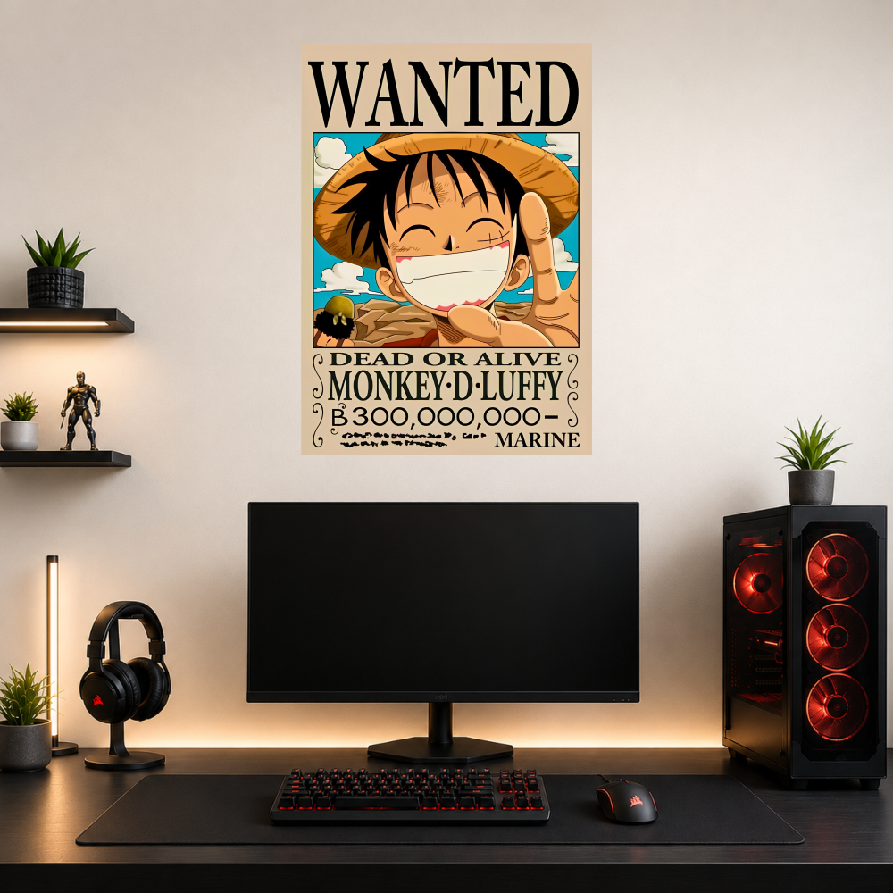 Monkey D. Luffy Smile Wanted Poster