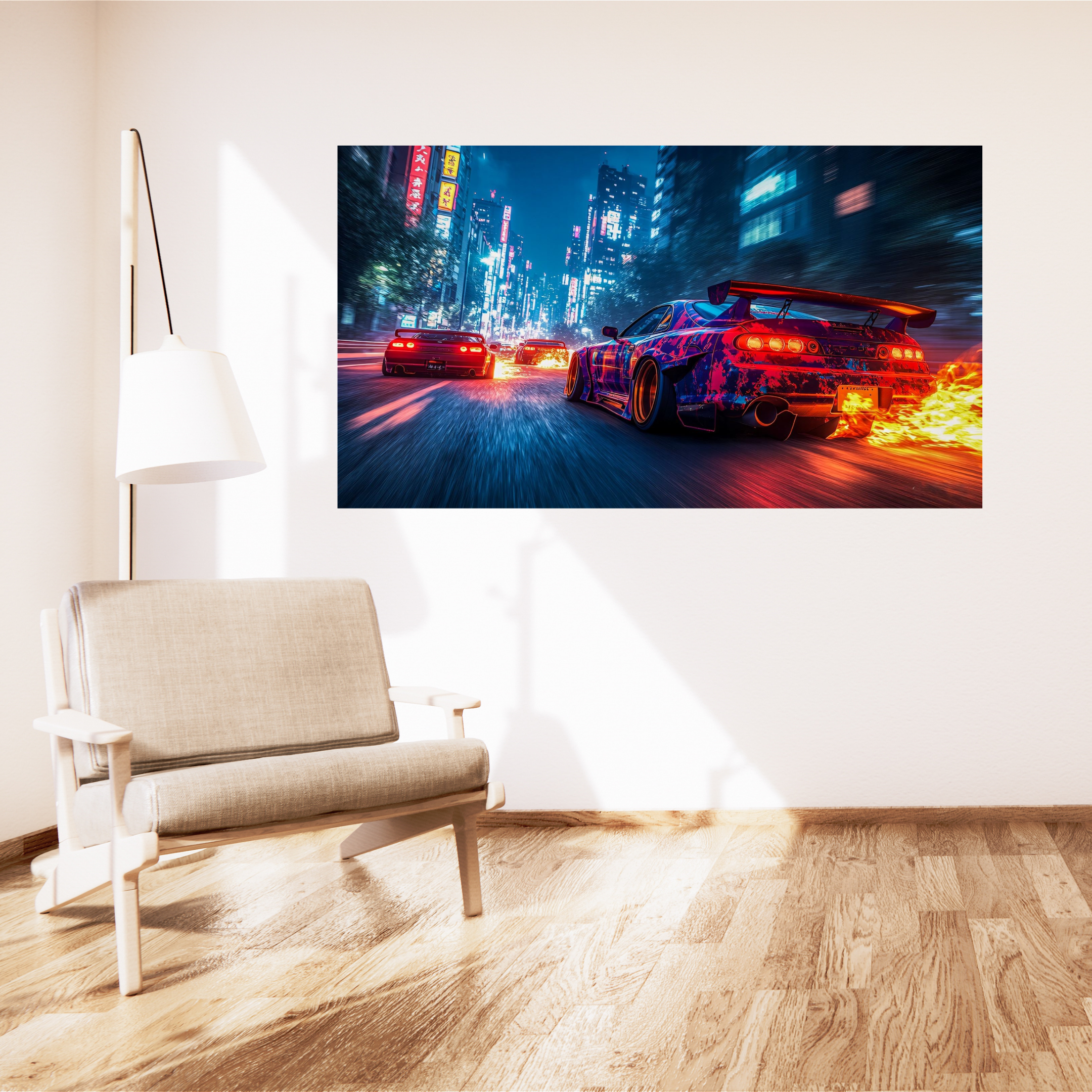 Racing Car – 3 Piece Split Wall Poster
