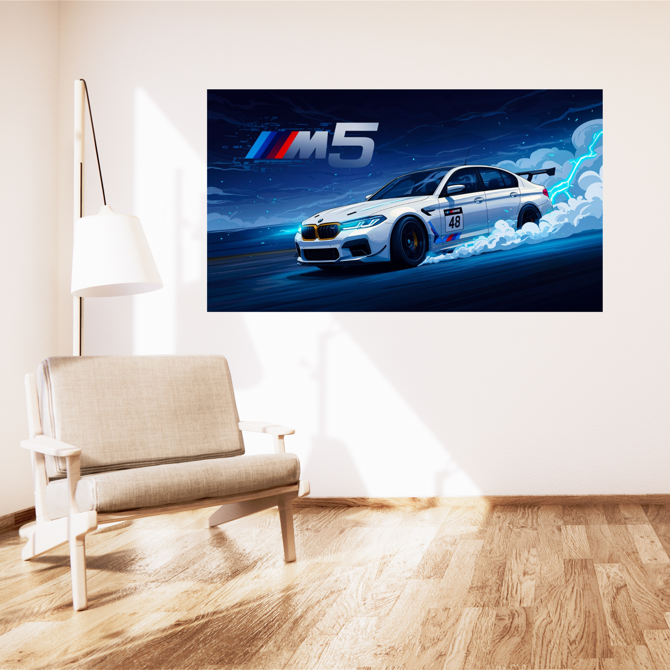 BMW M5 Car – 3 Piece Split Wall Poster