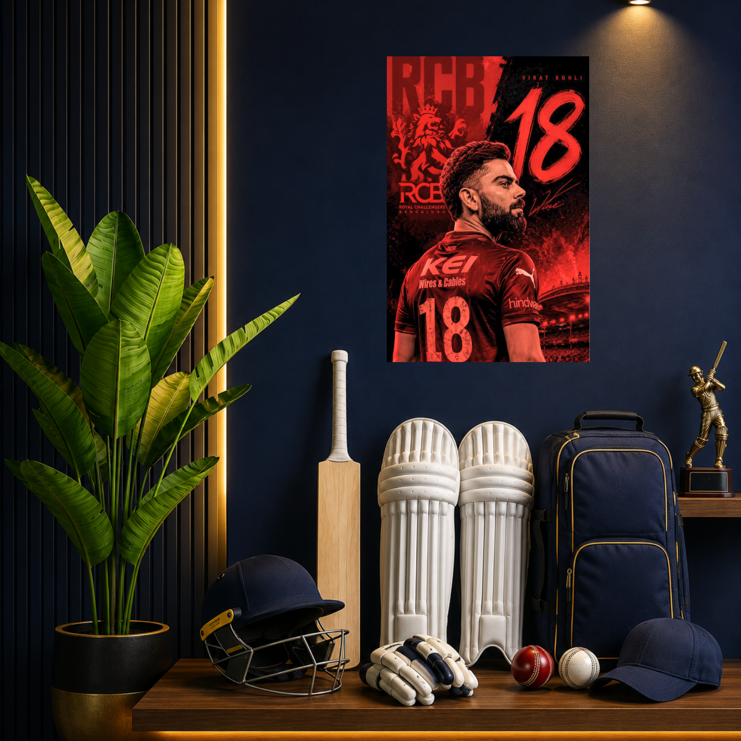 King Kohli – Cricket Legend Wall Poster