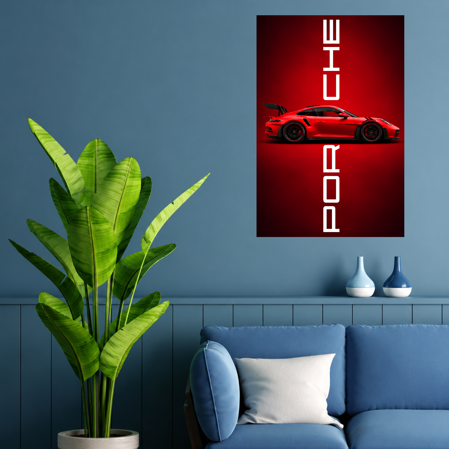 Porsche 911 GT3 RS Crimson Edition Premium Sports Car Poster
