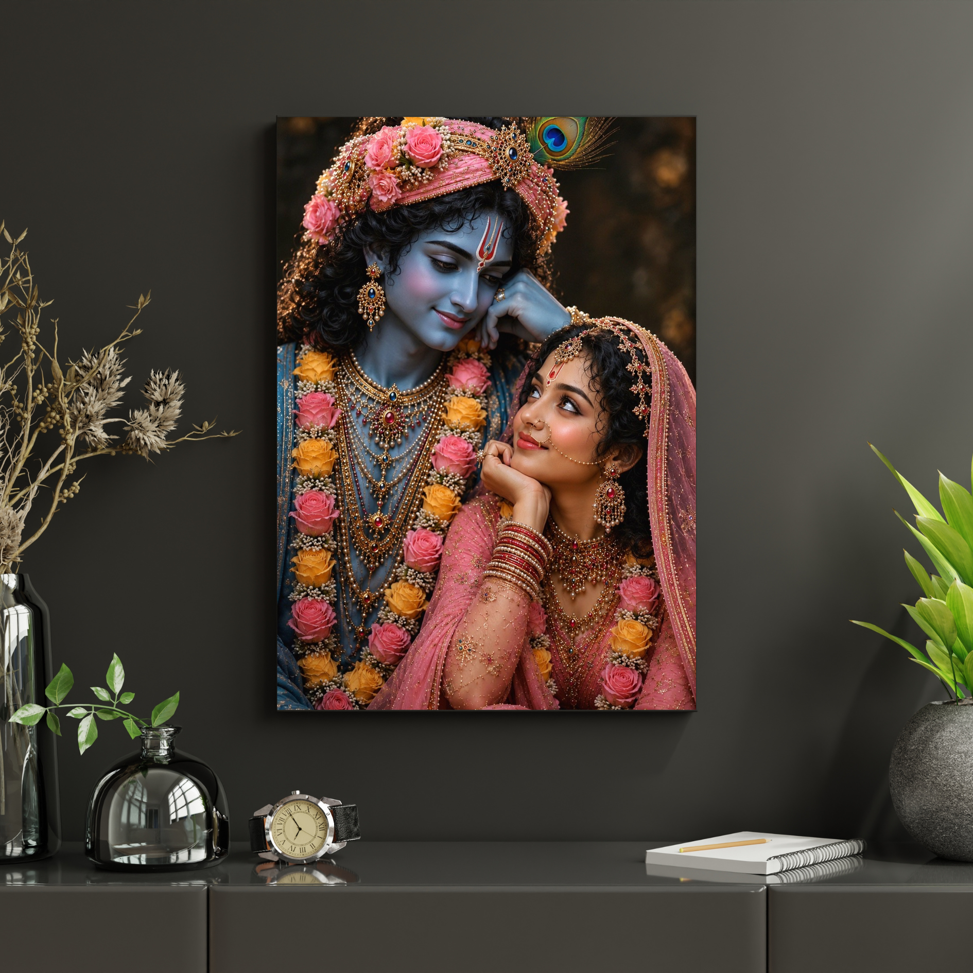 Soulful Bond of Radha & Krishna Poster