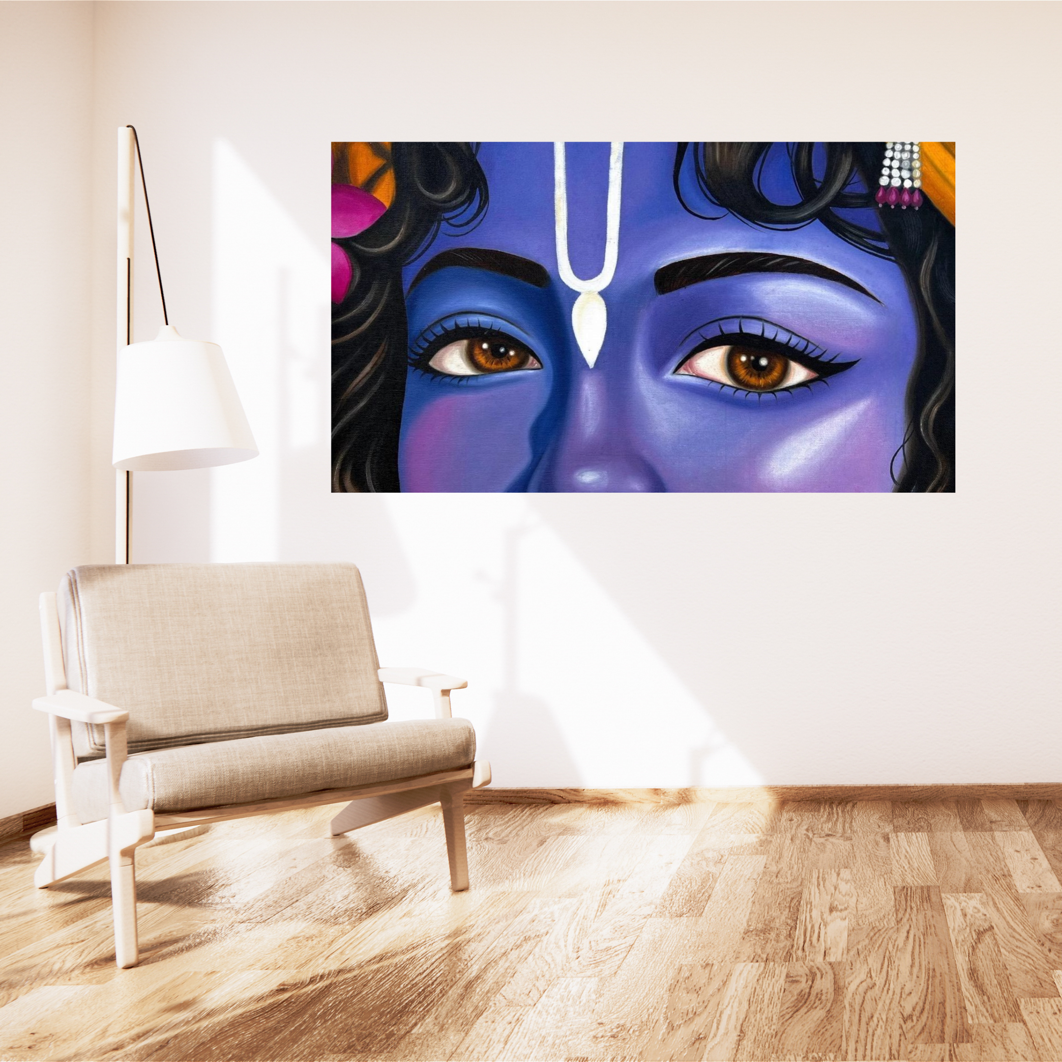 Krishna Eye – 3 Piece Split Wall Poster