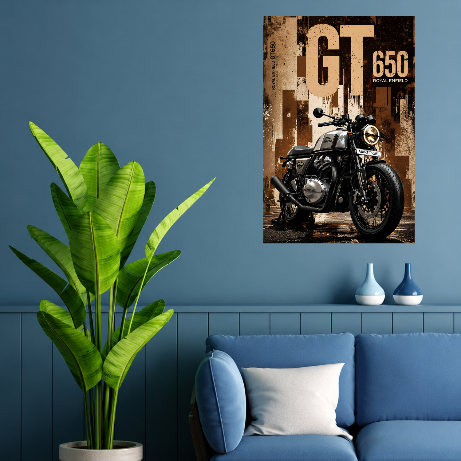 Royal Enfield GT 650 Vintage Poster