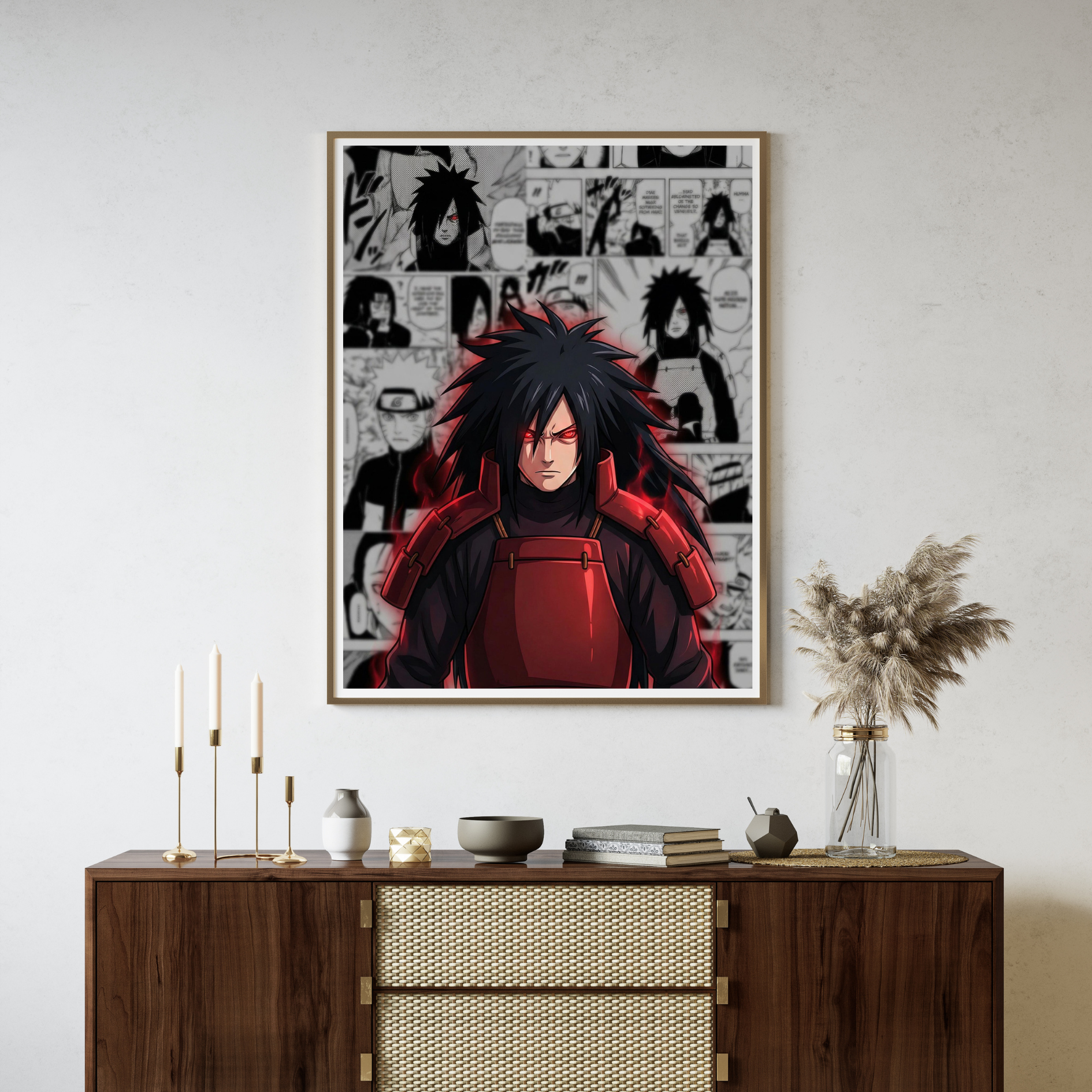Crimson Armor Warrior Wall Poster