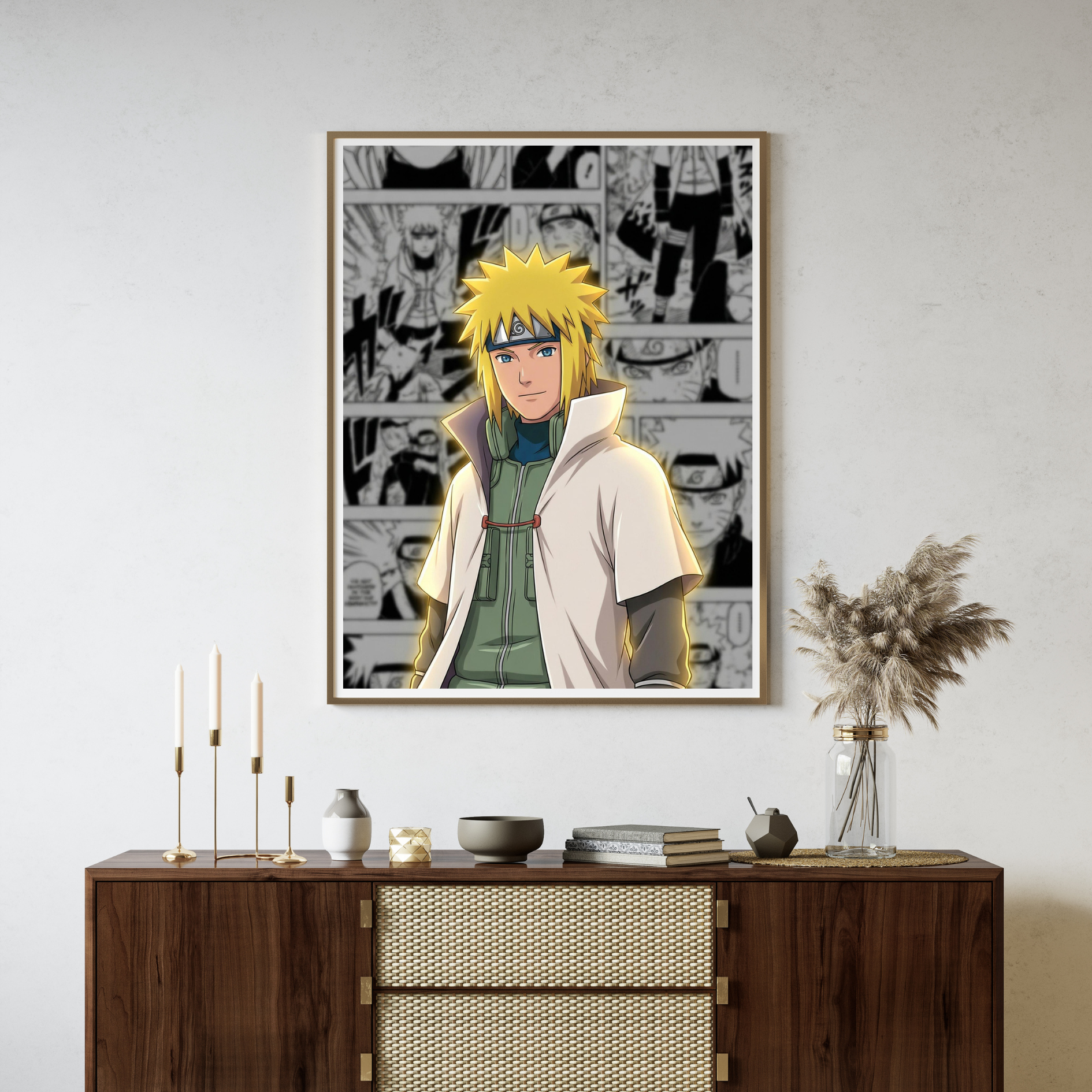 Golden Flash Ninja Wall Poster