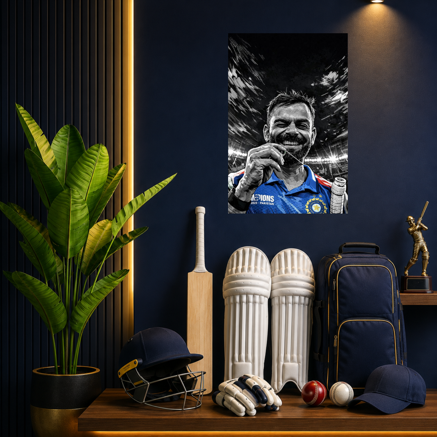 The Chase Master – Cricket Fan Wall Poster