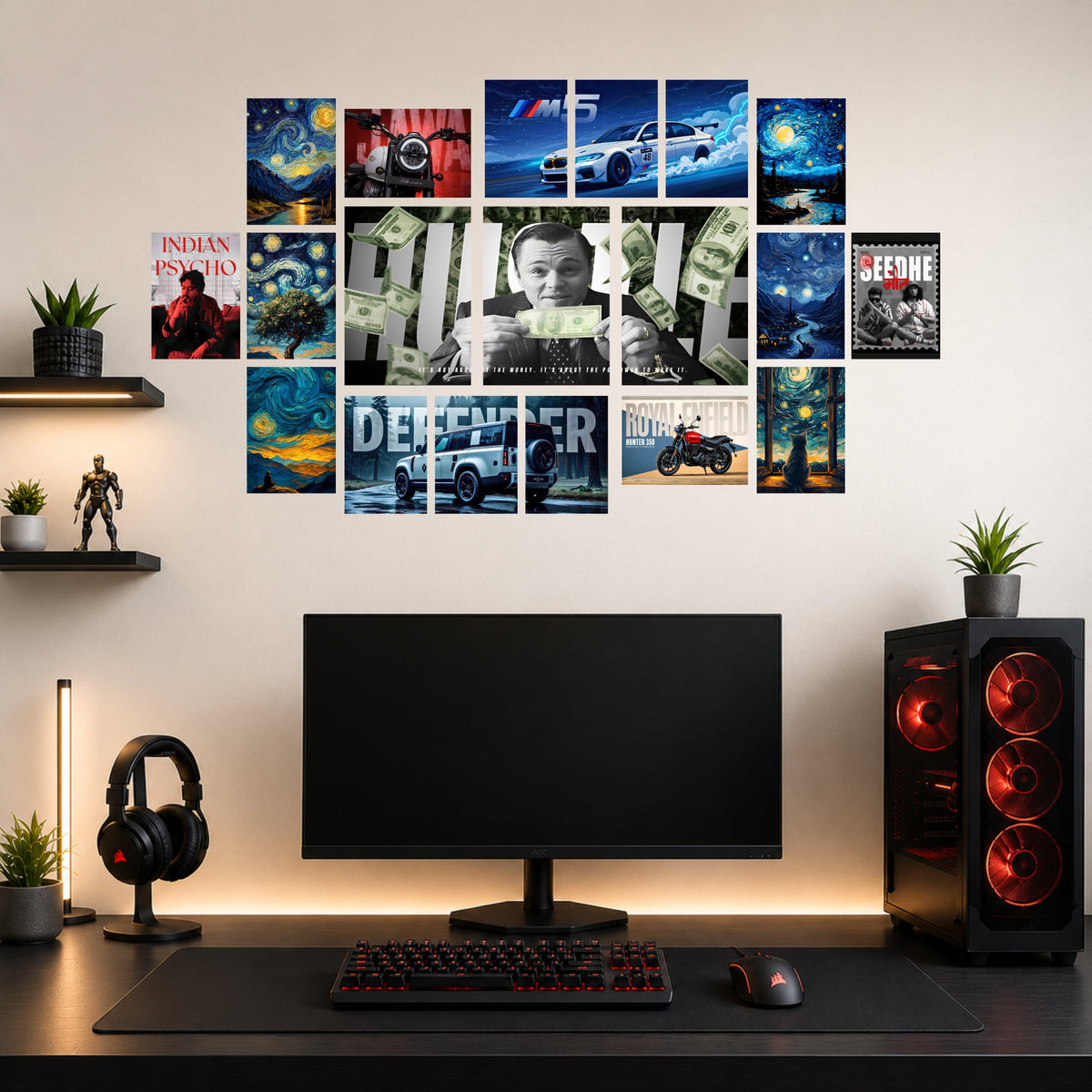 Splite Posters Combo Pack - 19 pcs 12"x18", A4 & A5 Poster Mix