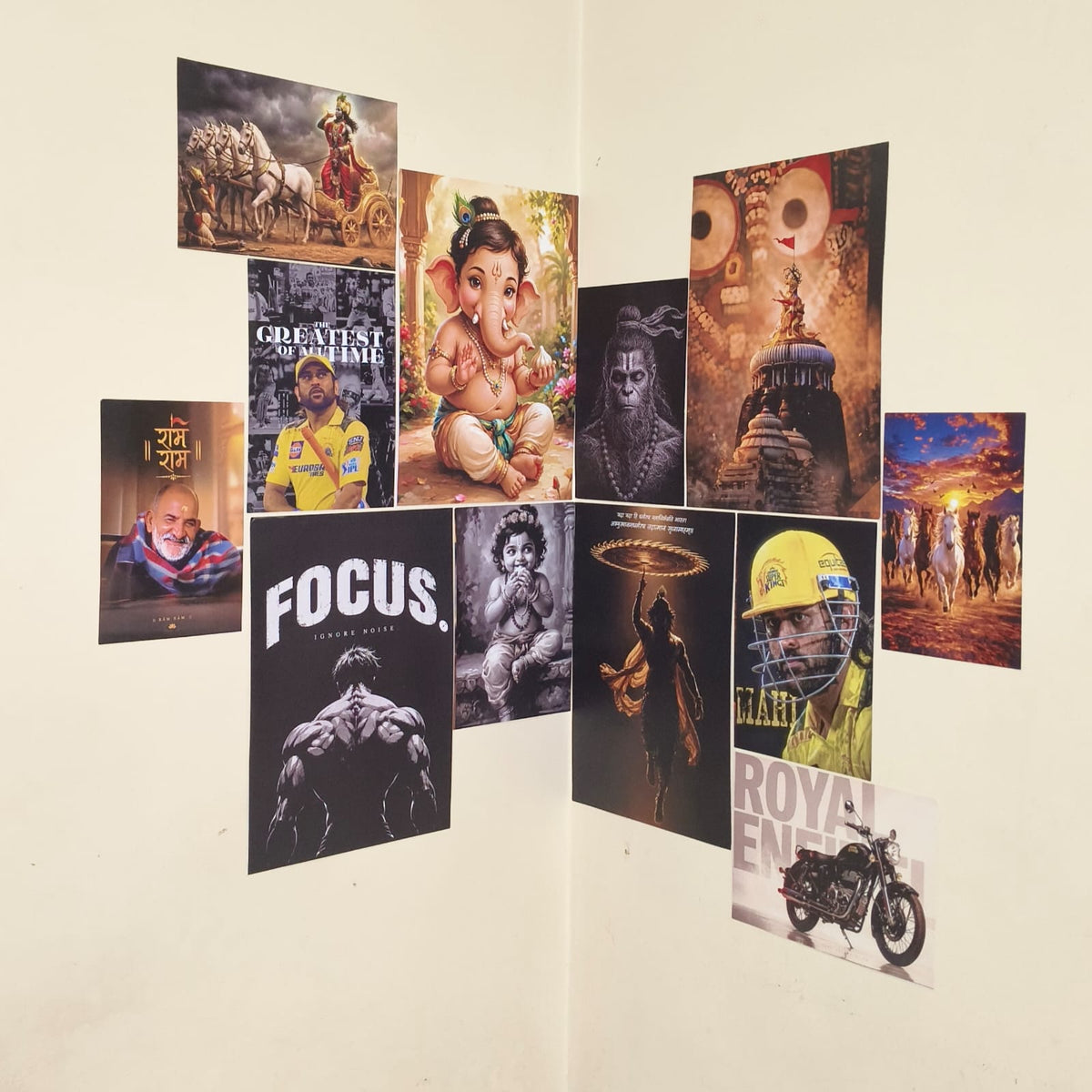 Mix Posters Combo Pack - 12pcs A4 & A5 Posters Mix