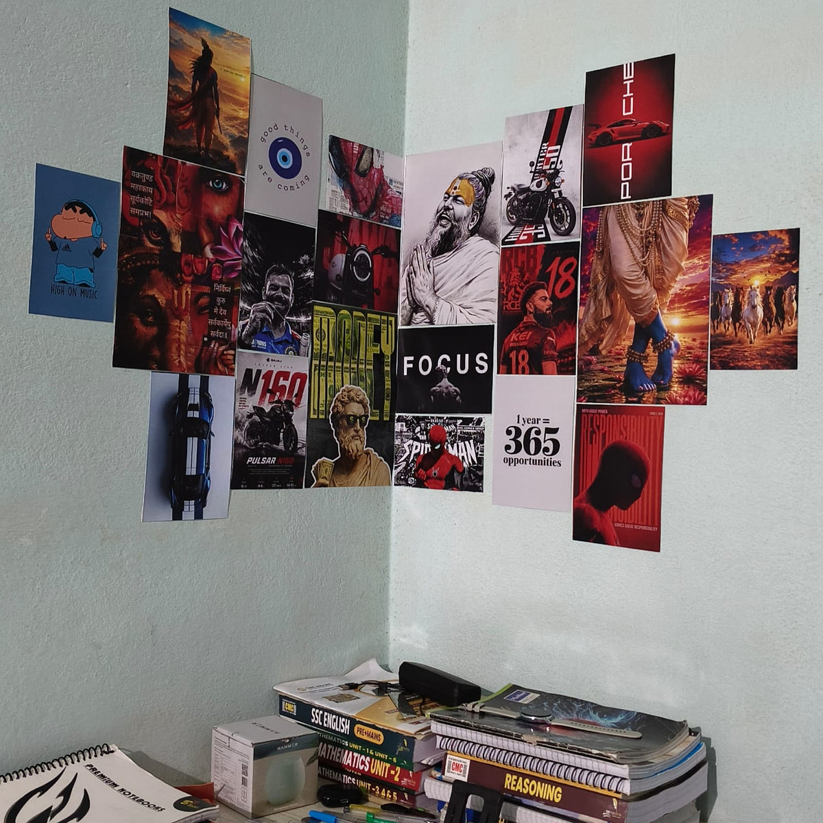 Mix Posters Combo Pack - 20pcs A4 & A5 Posters Mix