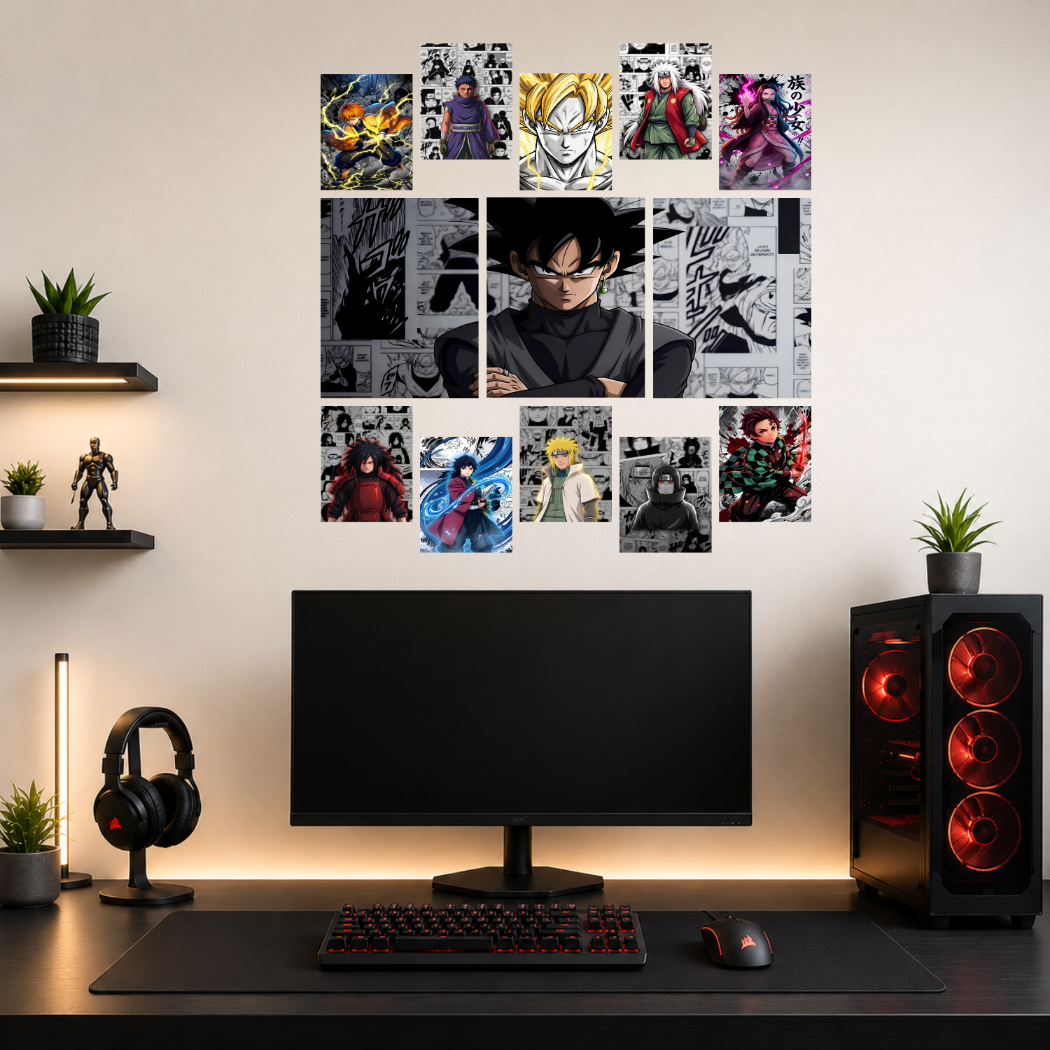 Anime Combo Pack - 13 pcs 12"x18" & A5 Posters Mix